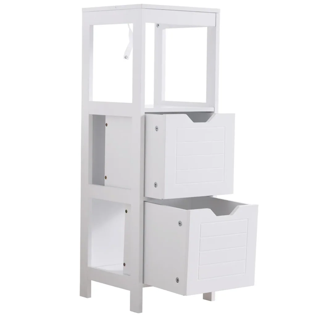 Schrank mit 2 Schubladen und 1 offenem Regal