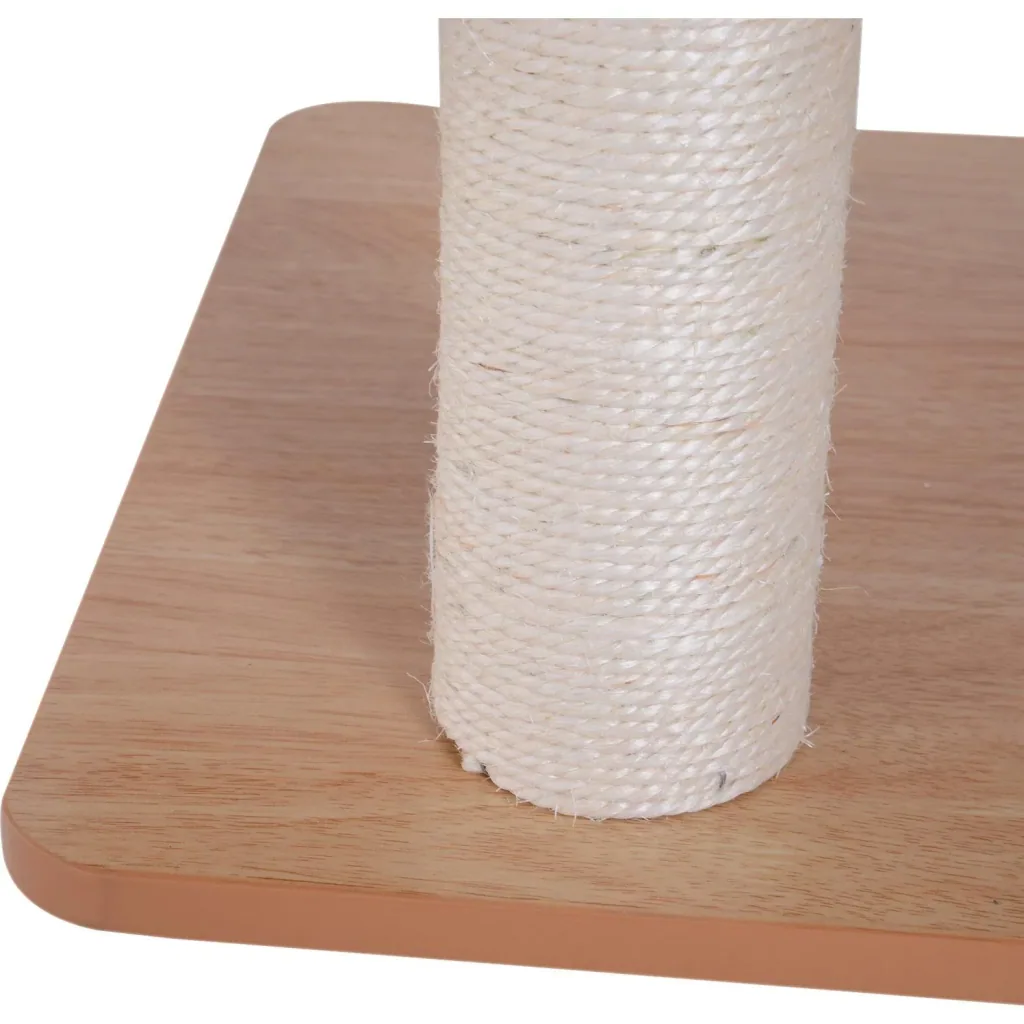 Kratzbaum Katzenspielzeug Kletterbaum Sisal Polster Liegefläche Ball natur 60 x 40 x 120 cm