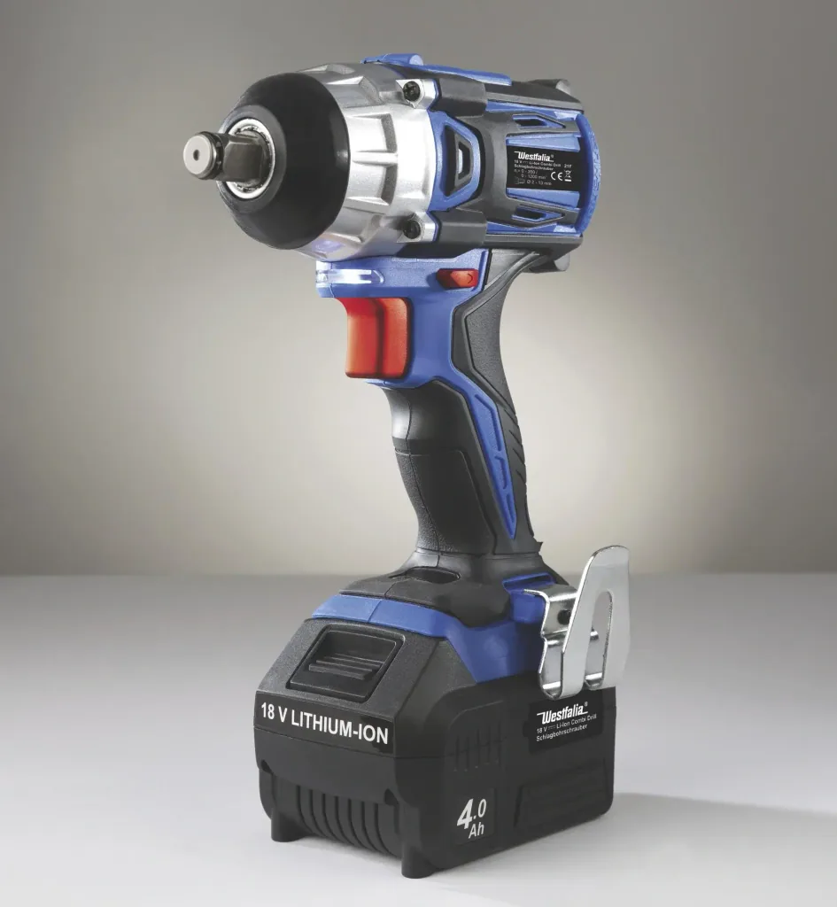 Schlagschrauber 18 V Li-Ion ASS18BL-4K + Akku 18 V Li-Ion 4,0 Ah A4AH18 und Schnellladegerät ASLG 18 V Li-Ion, 4,0 Ah