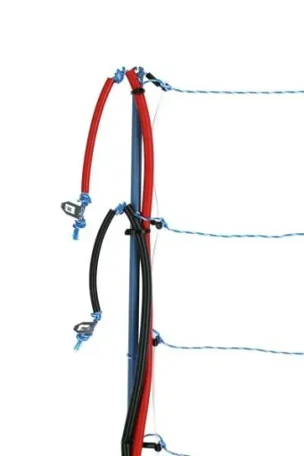 Wolfsnetz TitanNet Premium Vario, 50 m, +/- weiß/blau, 108 cm, Doppelspitze