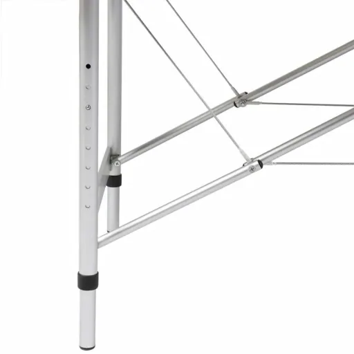 Klappbare Massageliege 3 Zonen mit Aluminiumrahmen (rot)