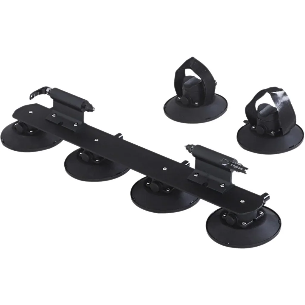 Fahrrradträger Dachträger Fahrradhalter mit Schnellspanner 2 x Fahrrad Alu Schwarz L82 x B15 x H13 cm