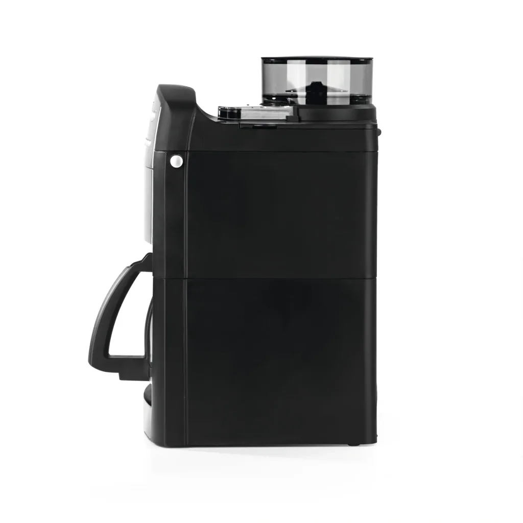 Kaffeemaschine mit Mahlwerk "Fresh-Aroma-Perfect" Edelstahl, 1,25 l Glaskanne, 1000 W