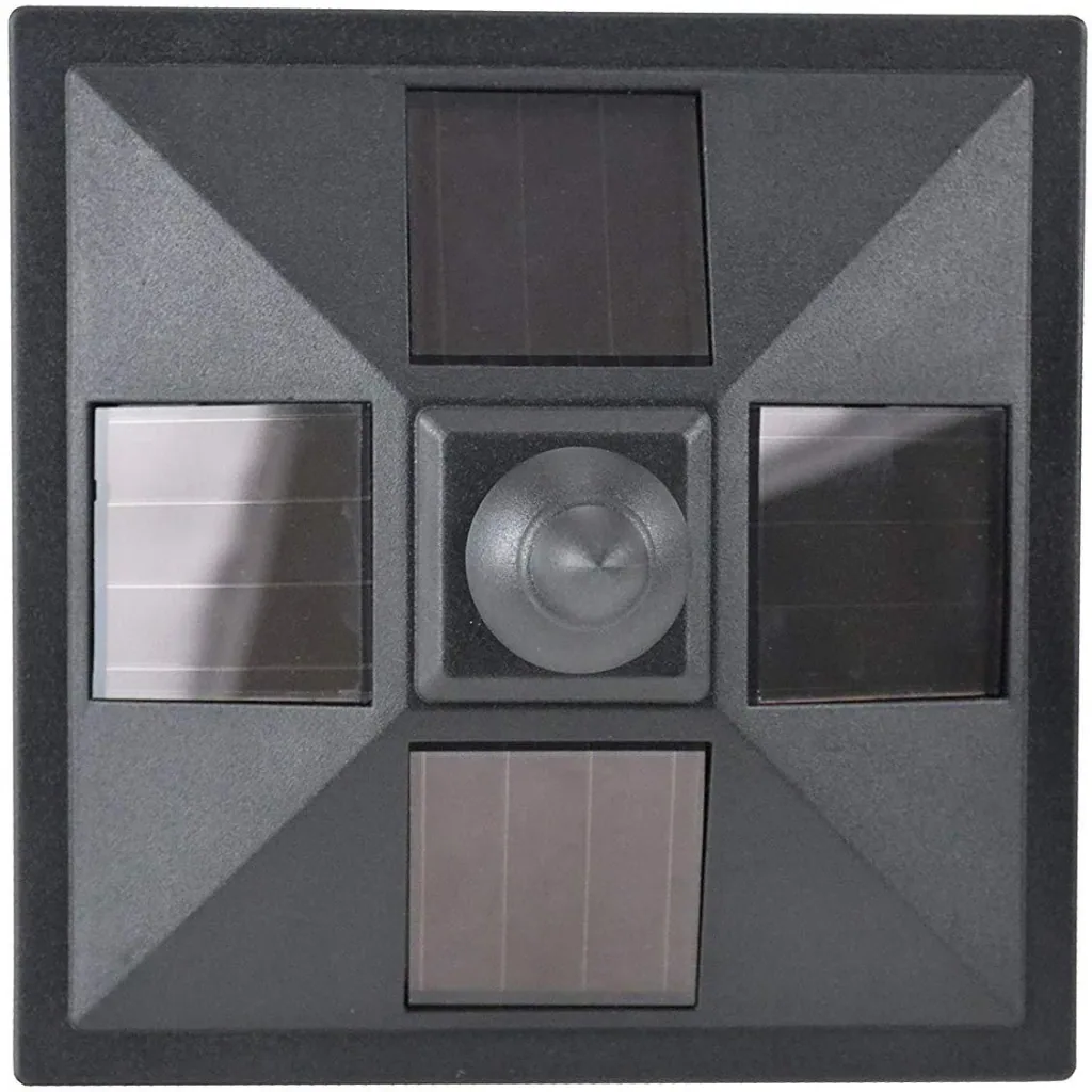 Gartenlaterne Solar Laterne 10 Lumen Schwarz H120cm