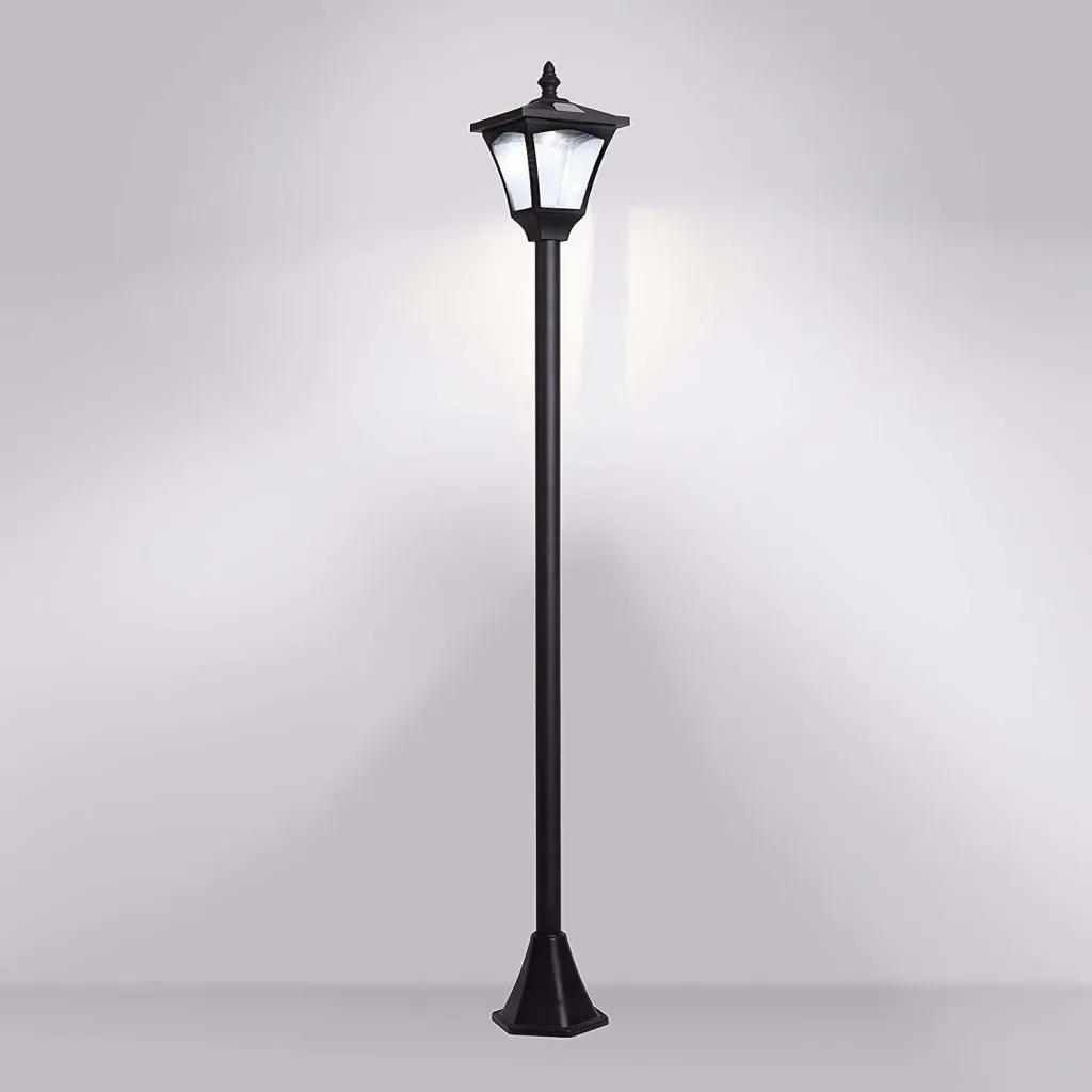 Gartenlaterne Solar Laterne 10 Lumen Schwarz H120cm