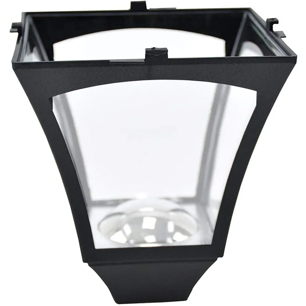 Gartenlaterne Solar Laterne 10 Lumen Schwarz H120cm