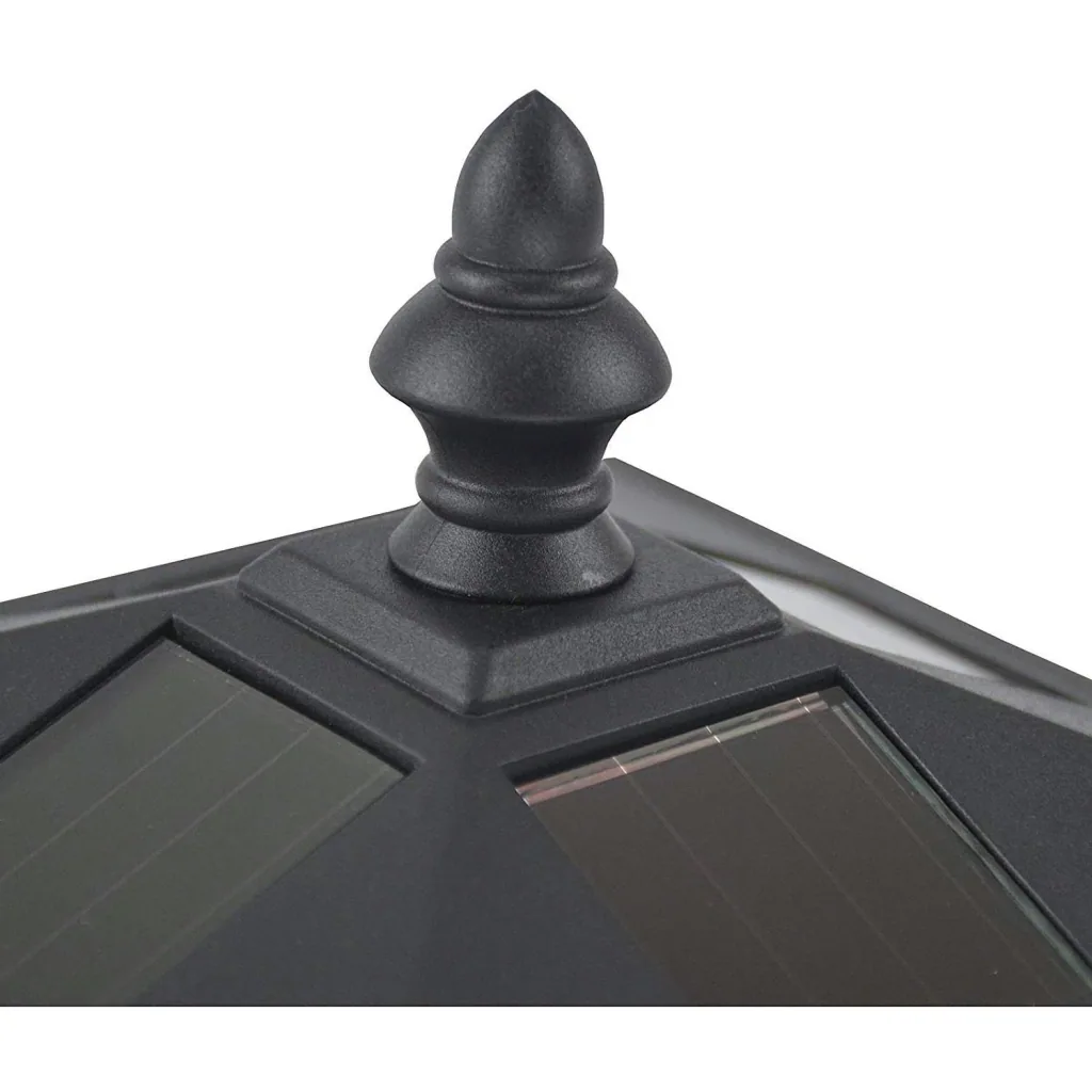 Gartenlaterne Solar Laterne 10 Lumen Schwarz H120cm
