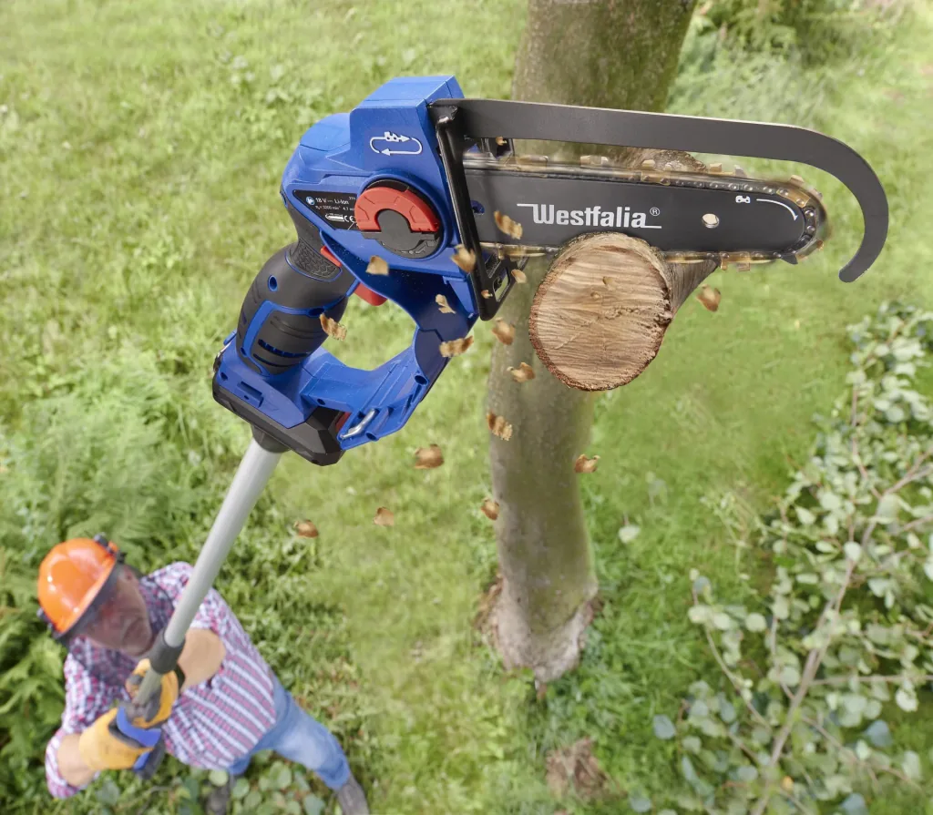 X-SAW mit Verlängerung, 4 Ah Akku und Schnellladegerät