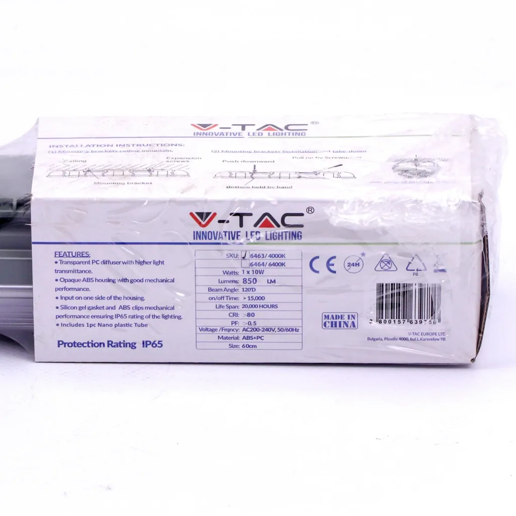 LED-Leuchtstofflampe 60cm - 10W - 4000K - 850 Lumen - IP65