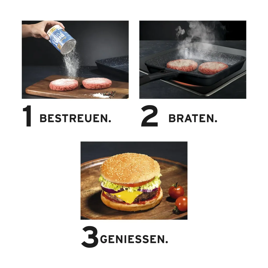 Pflanzliches Bratfett-Pulver, „PAUDAR“, mit Salz und Pfeffer, 175 g