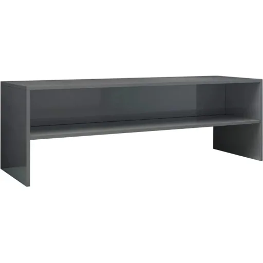 TV-Schrank 120x40x40 cm Spanplatte hochglänzend grau