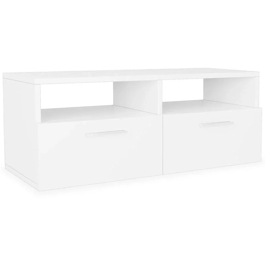 TV-Schrank 95x35x36 cm Spanplatte weiß