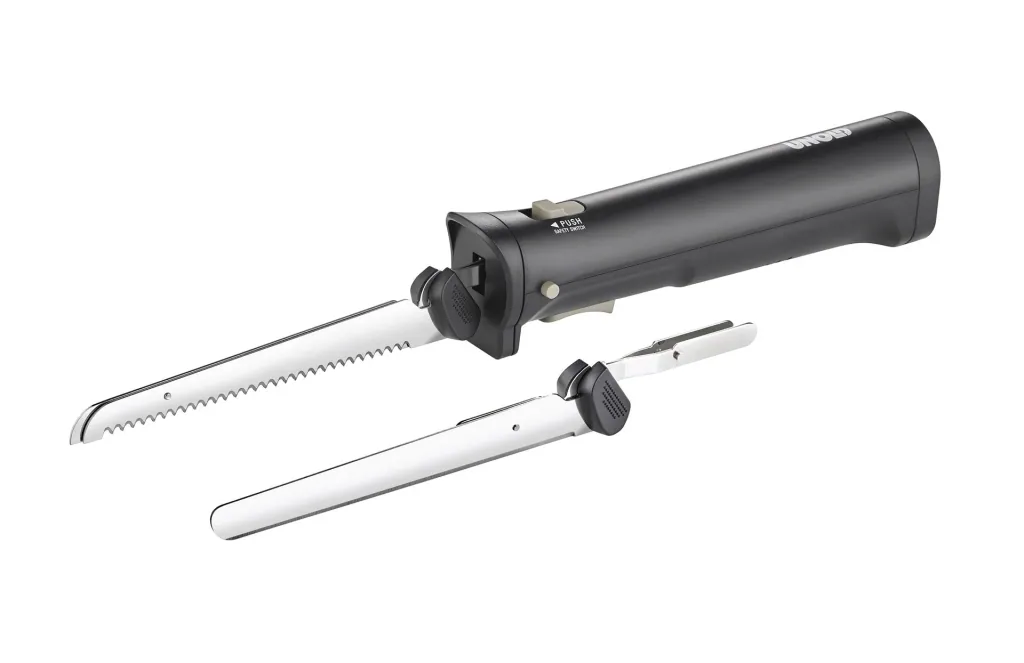 Akku Elektromesser Cordless, 3-teilig mit 2 Edelstahl Wechselklingen