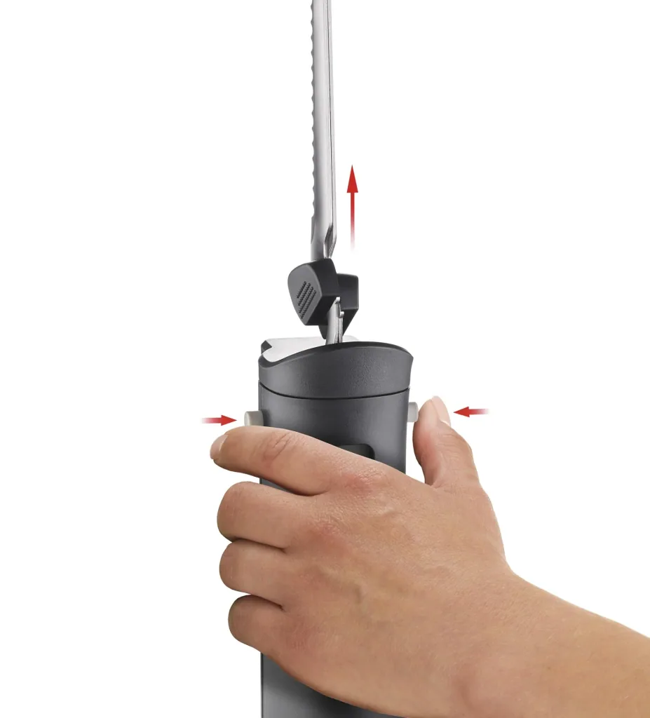 Akku Elektromesser Cordless, 3-teilig mit 2 Edelstahl Wechselklingen