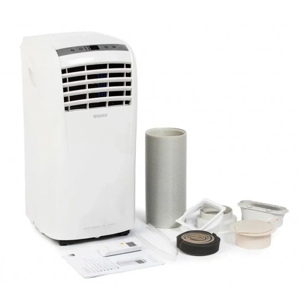 Mobiles Klimagerät mit Luftschlauch und Fensterdichtungsset - Splendid Dolceclima Compact 8 P - 8.000 BTU/h
