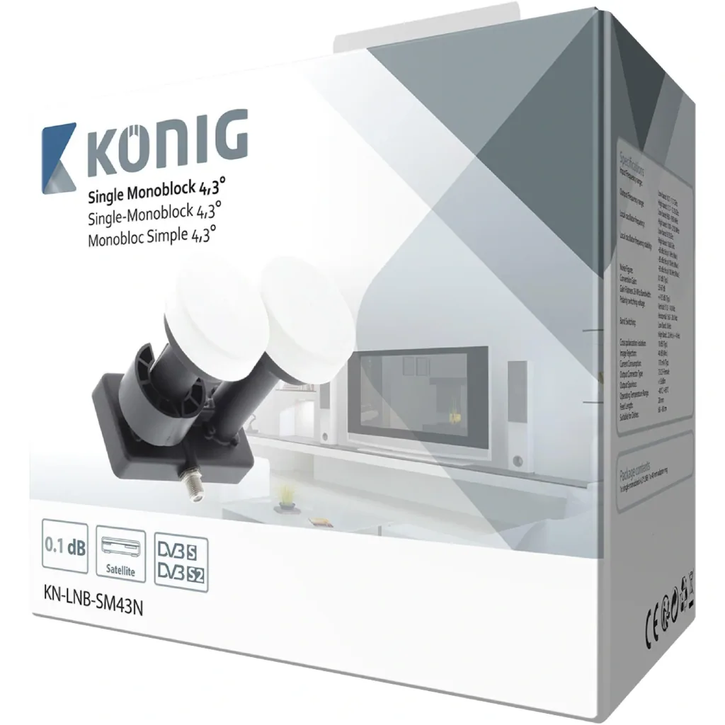 LNB Single Monoblock 4,3 Grad 1 dB