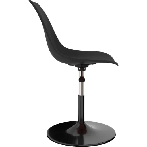 Esszimmerstühle drehbar 2tlg. PP schwarz