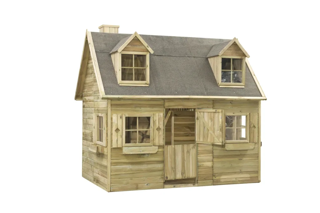 Luxuriöses Spielhaus Milan Holz mit Plexiglasfenstern 2480 mm x 1610 mm x 2510 mm