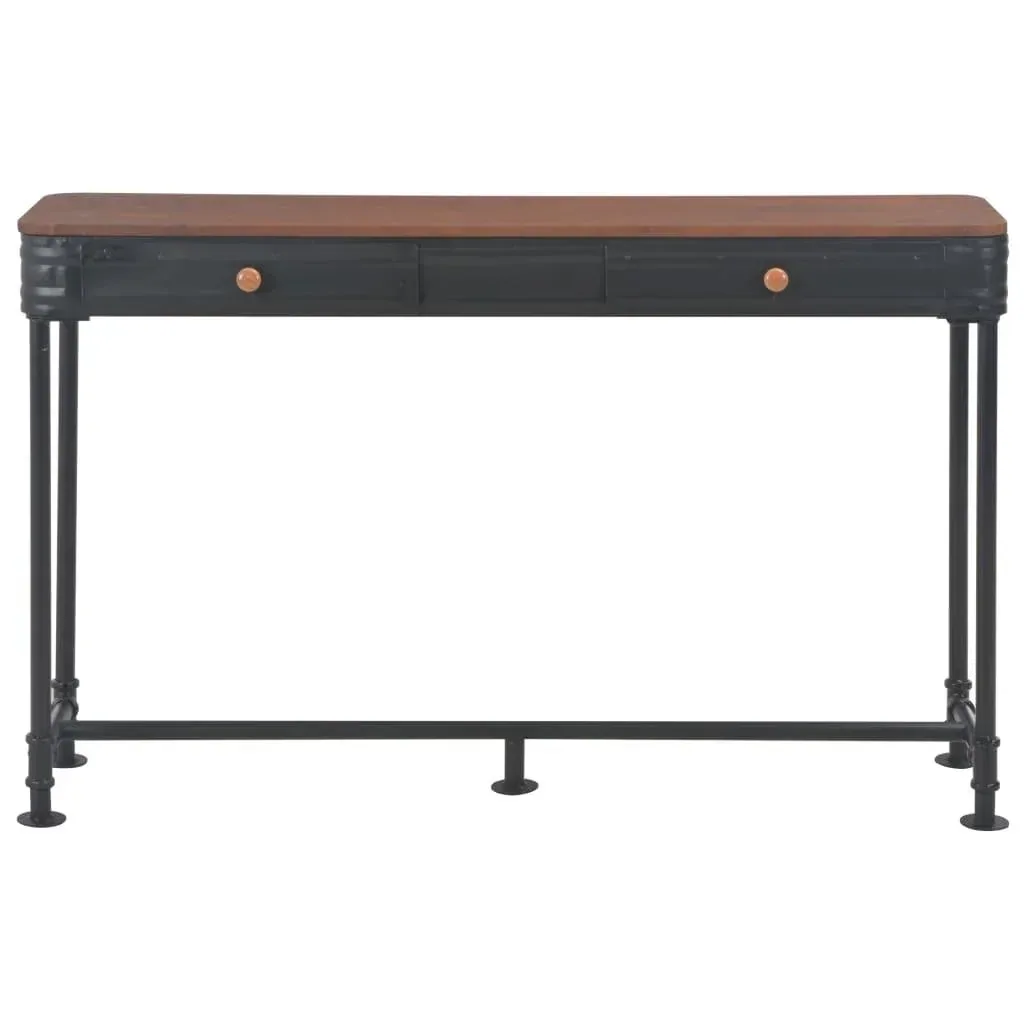 Wandtisch mit 2 Schubladen 120x30x75 cm Kiefer massiv