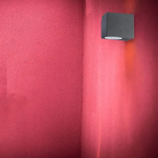 VT-7651SQ Wandleuchte für den Außenbereich - GU10 - schwarz - quadratisch - IP44