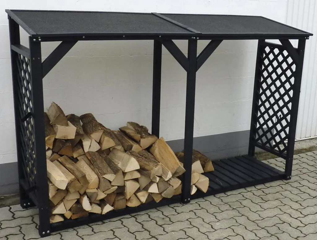 Kaminholzregal Speyer mit Erweiterung anthrazit