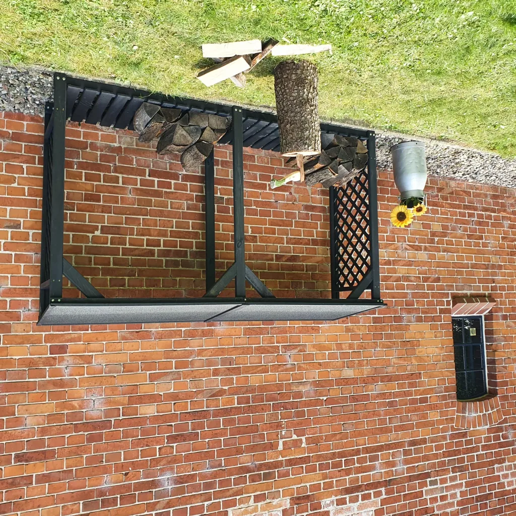 Kaminholzregal Speyer mit Erweiterung anthrazit