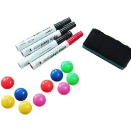 Whiteboard Magnettafel mit Alurahmen inkl. Zubehör 60x45 cm
