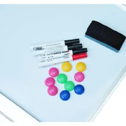 Whiteboard Magnettafel mit Alurahmen inkl. Zubehör 60x45 cm