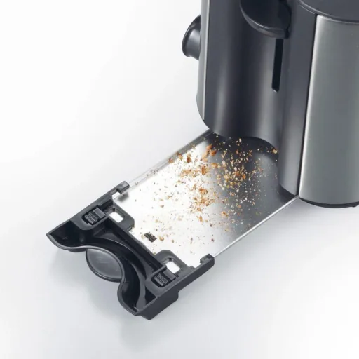 Toaster mit Sandwich-Grill / abnehmbarem Grill - 540 Watt - Silber
