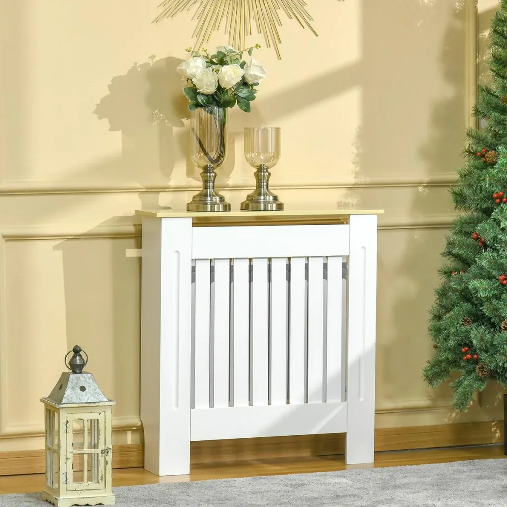 Heizkörperverkleidung Heizkörperabdeckung Heizkörper Radiator Cover Abdeckung Abnehmbar MDF Spanplatte Weiß+Eiche