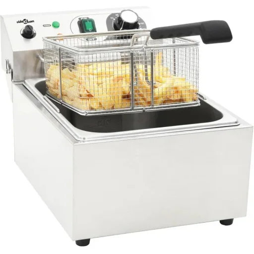 Elektrische Fritteuse 3000 W 10 L Edelstahl