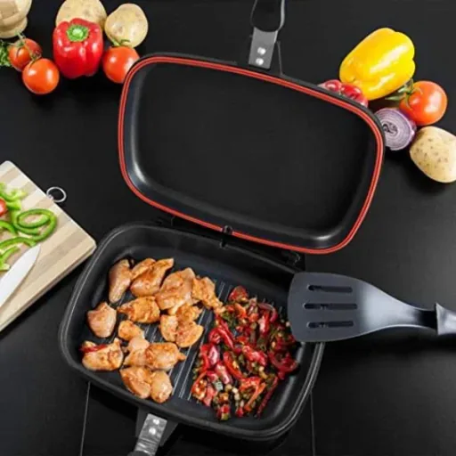 Doppelpfanne / Grillpfanne - 32 cm - g