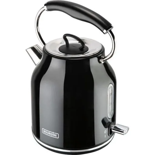 Nostalgischer Wasserkocher Deluxe - Schwarz - Retro-Design - 1,7 l
