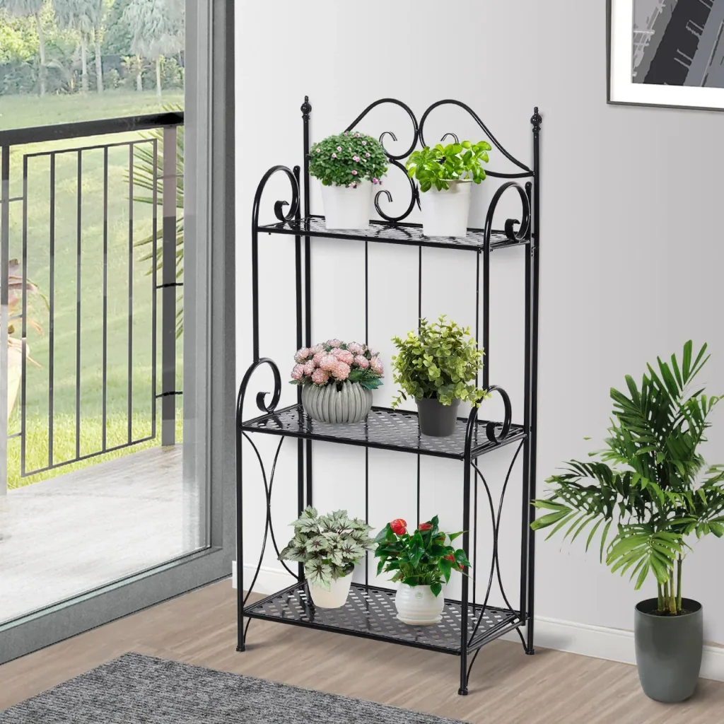 Gartenregal mit 3 Ablagen