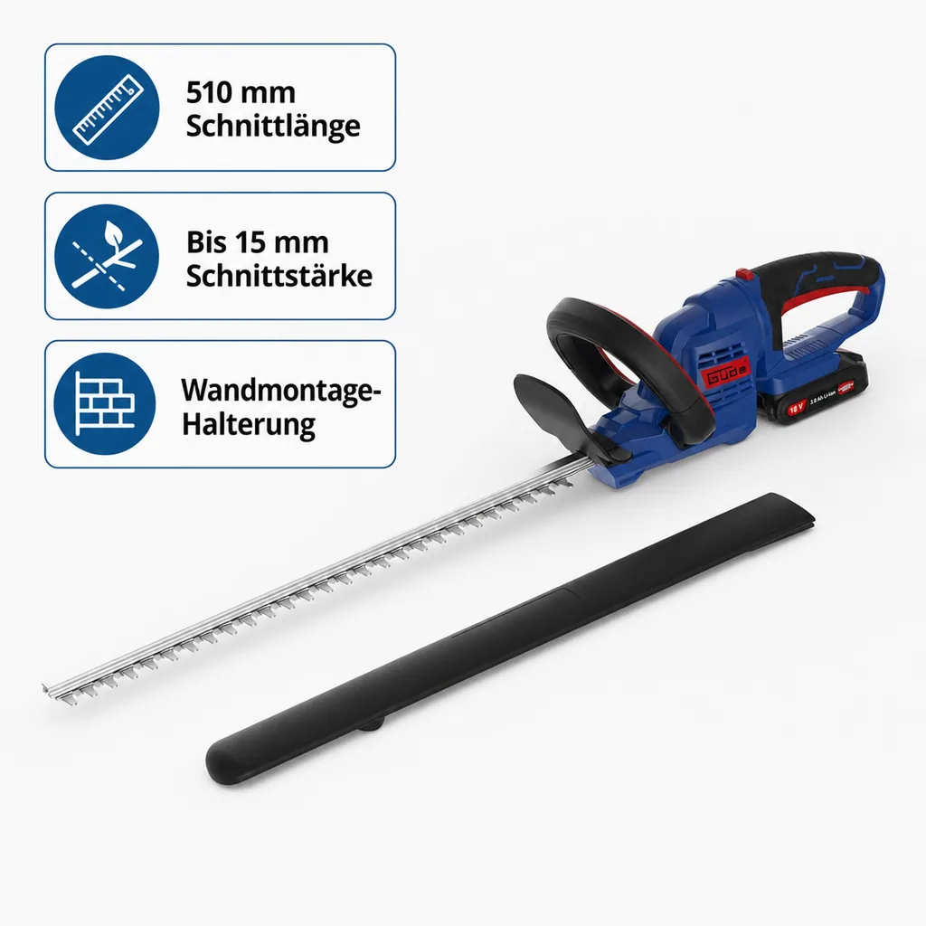 Akku-Heckenschere „HS 18-201-05“, 18 Volt