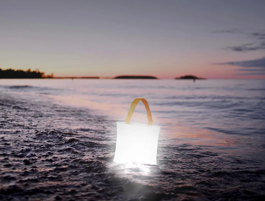 Solar Campinglaterne, aufblasbar, 10 LEDs, 60 Lumen