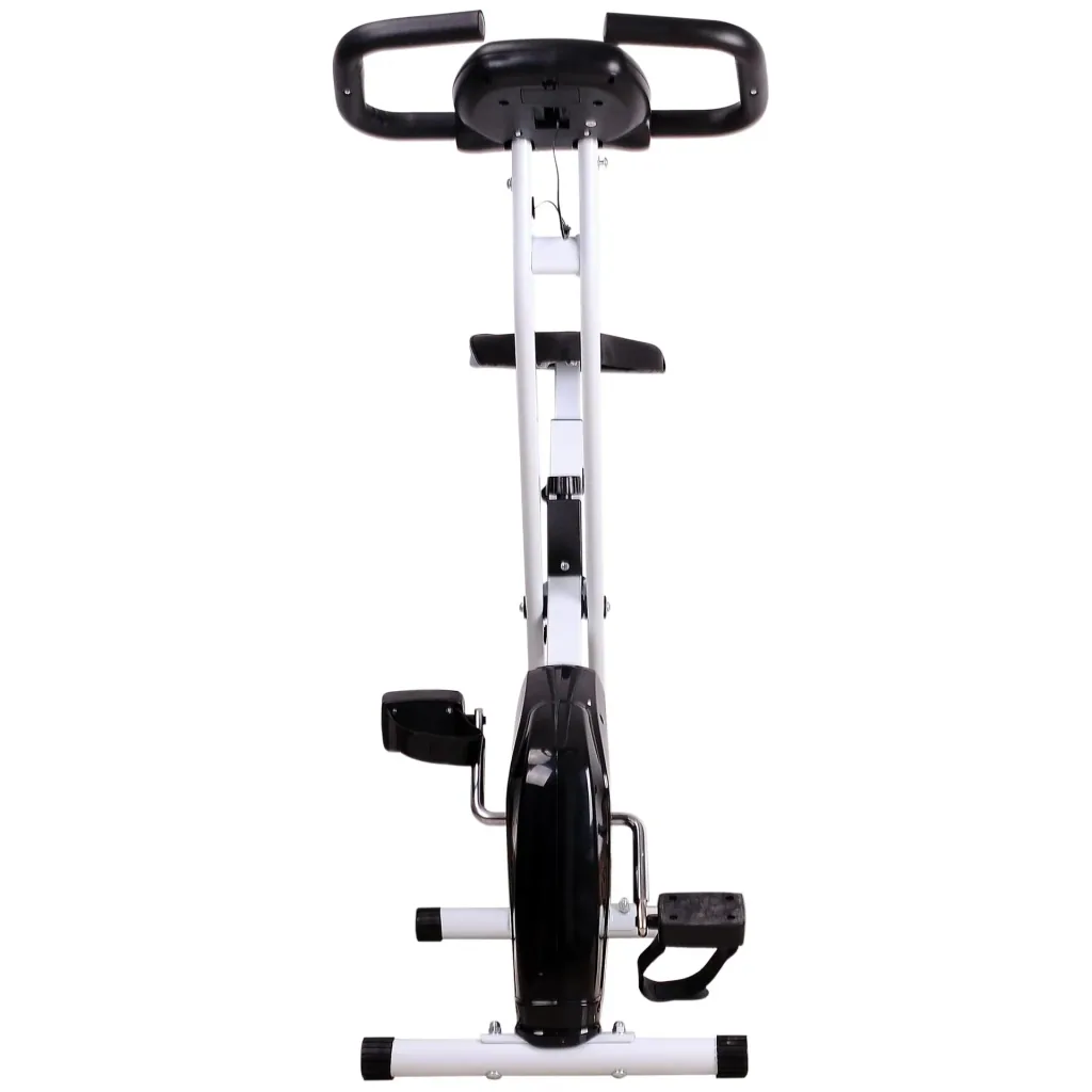 Faltbarer Heimtrainer Gymnastikfahrrad, schwarz