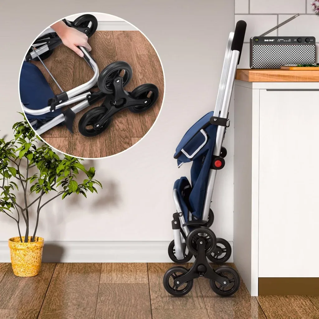 Einkaufswagen - Treppensteiger - geeignet für die Treppe - blau