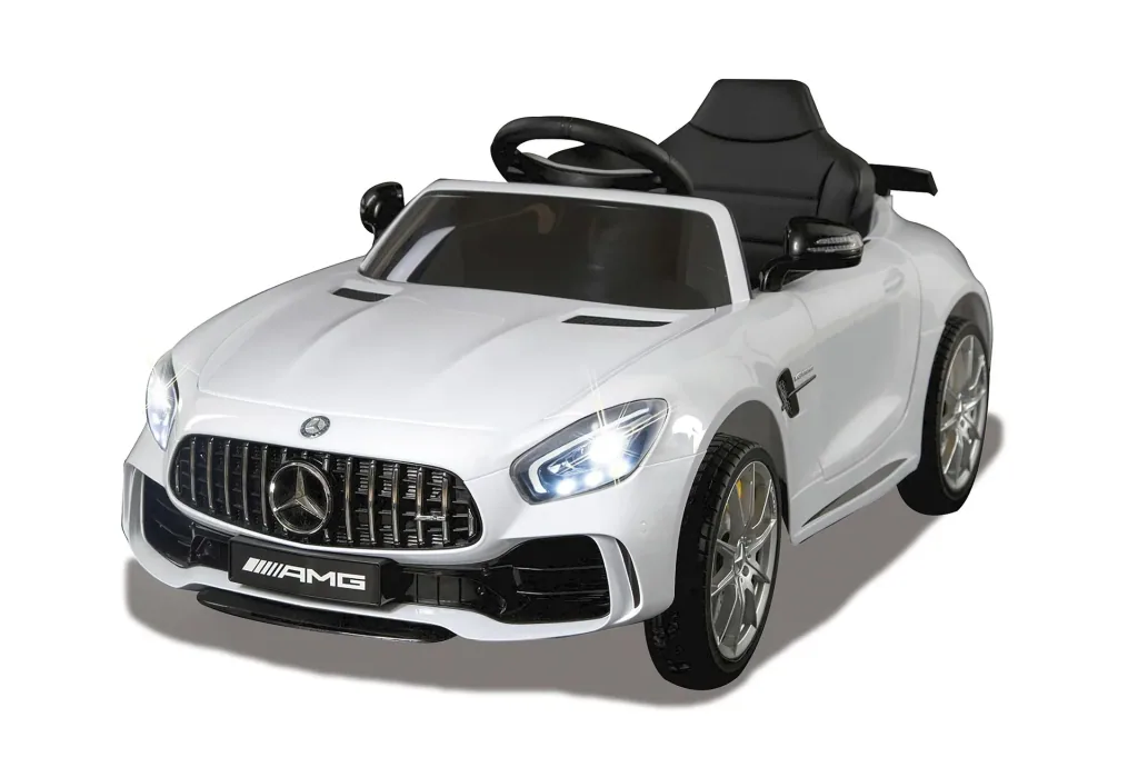 Ride-on Mercedes-Benz AMG GT R für Kinder, 2,4 GHz, 12 Volt, Weiß