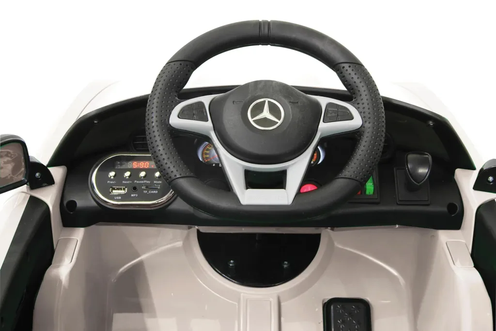 Ride-on Mercedes-Benz AMG GT R für Kinder, 2,4 GHz, 12 Volt, Weiß