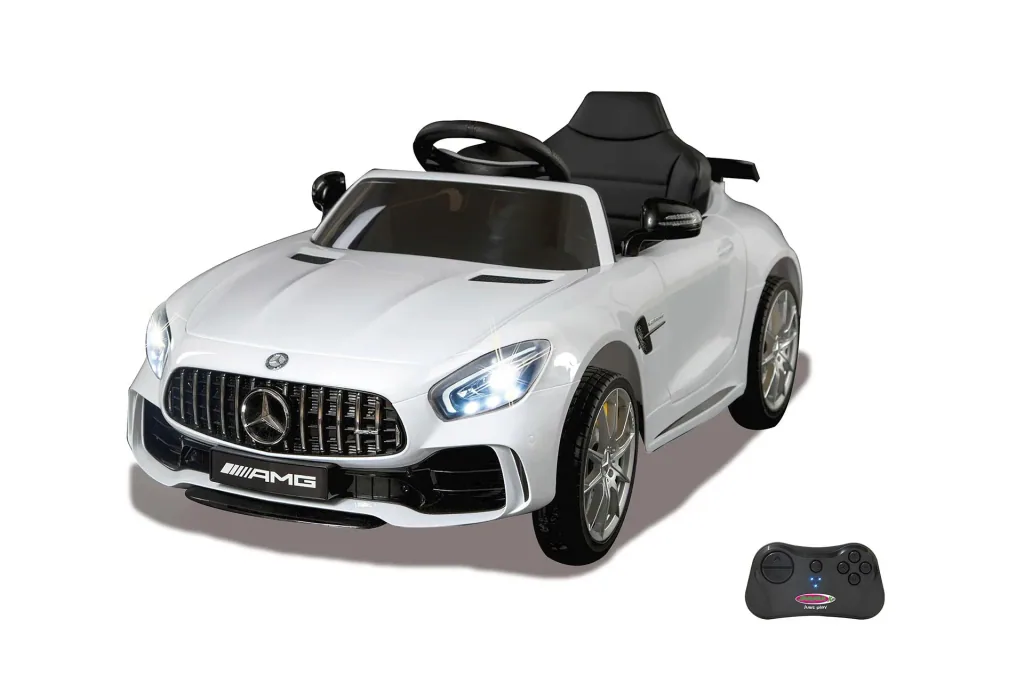 Ride-on Mercedes-Benz AMG GT R für Kinder, 2,4 GHz, 12 Volt, Weiß