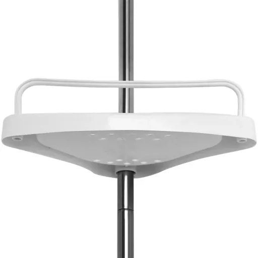 Teleskopische Duschablage - Edelstahl - 155-304cm + Handtuchhalter