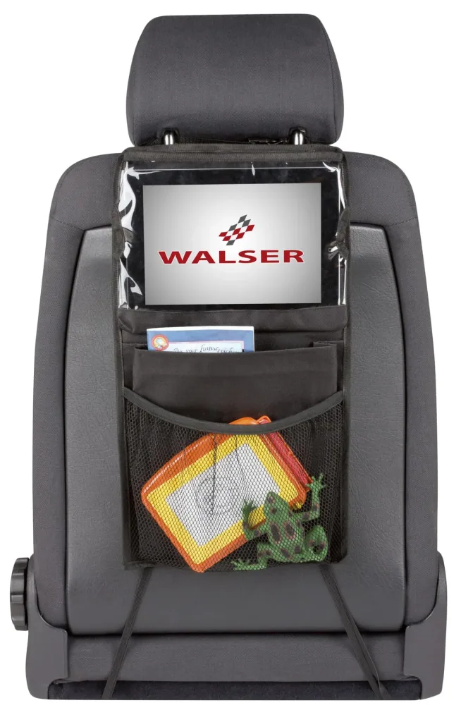 Rücksitztasche Midi mit Tablet-Halter schwarz