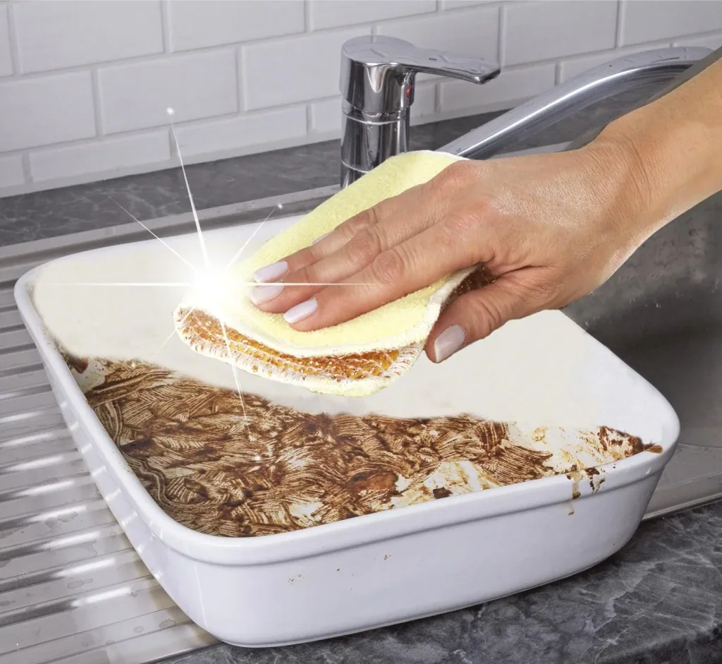 Kupferschwamm mit Box + Mikrofaser Kupfertücher 2 in 1, 2 Stk
