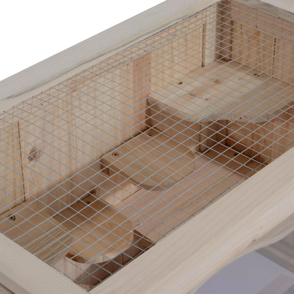 Hamsterkäfig Mäusekäfig Nagerkäfig Holz 60 x 35 x 42cm