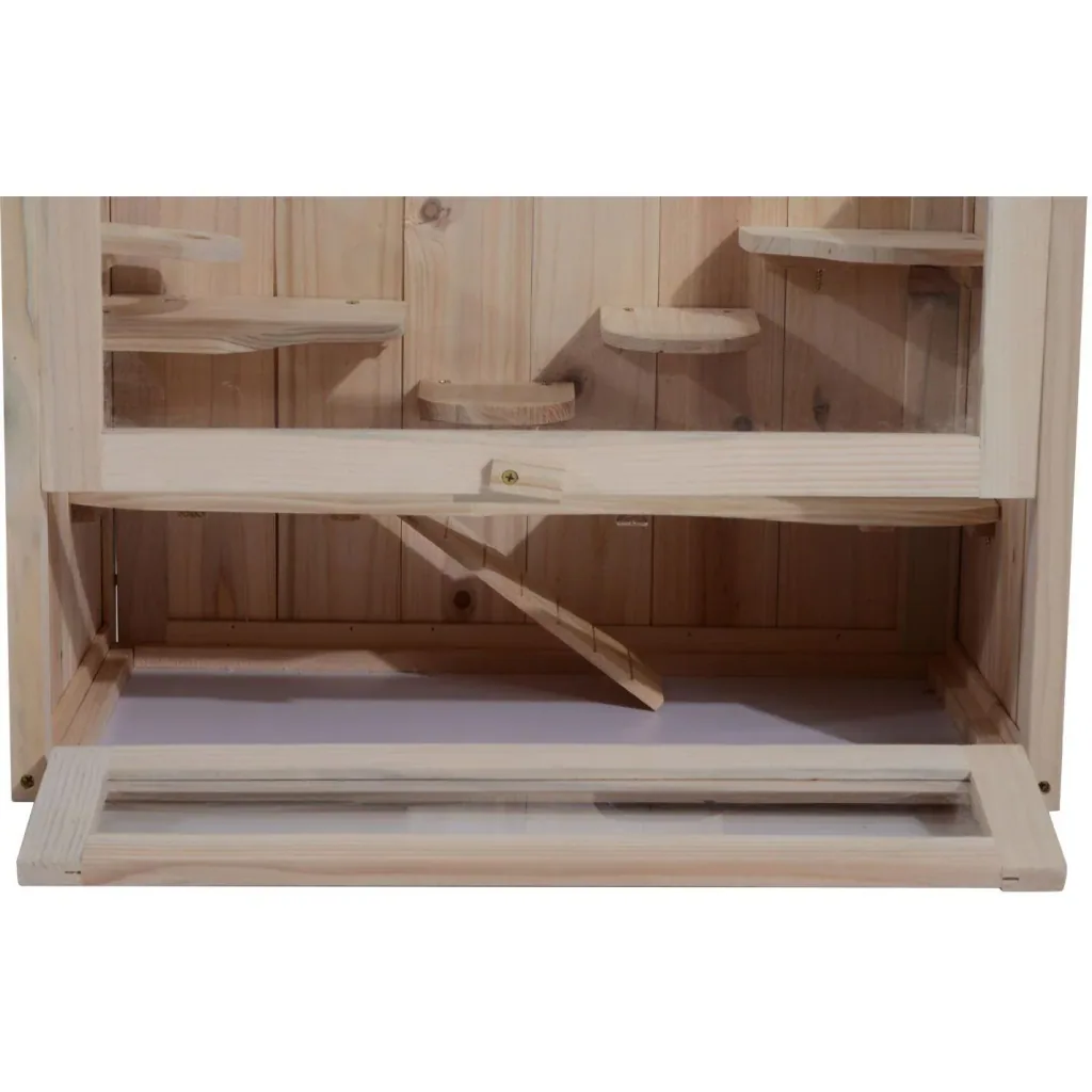 Hamsterkäfig Mäusekäfig Nagerkäfig Holz 60 x 35 x 42cm