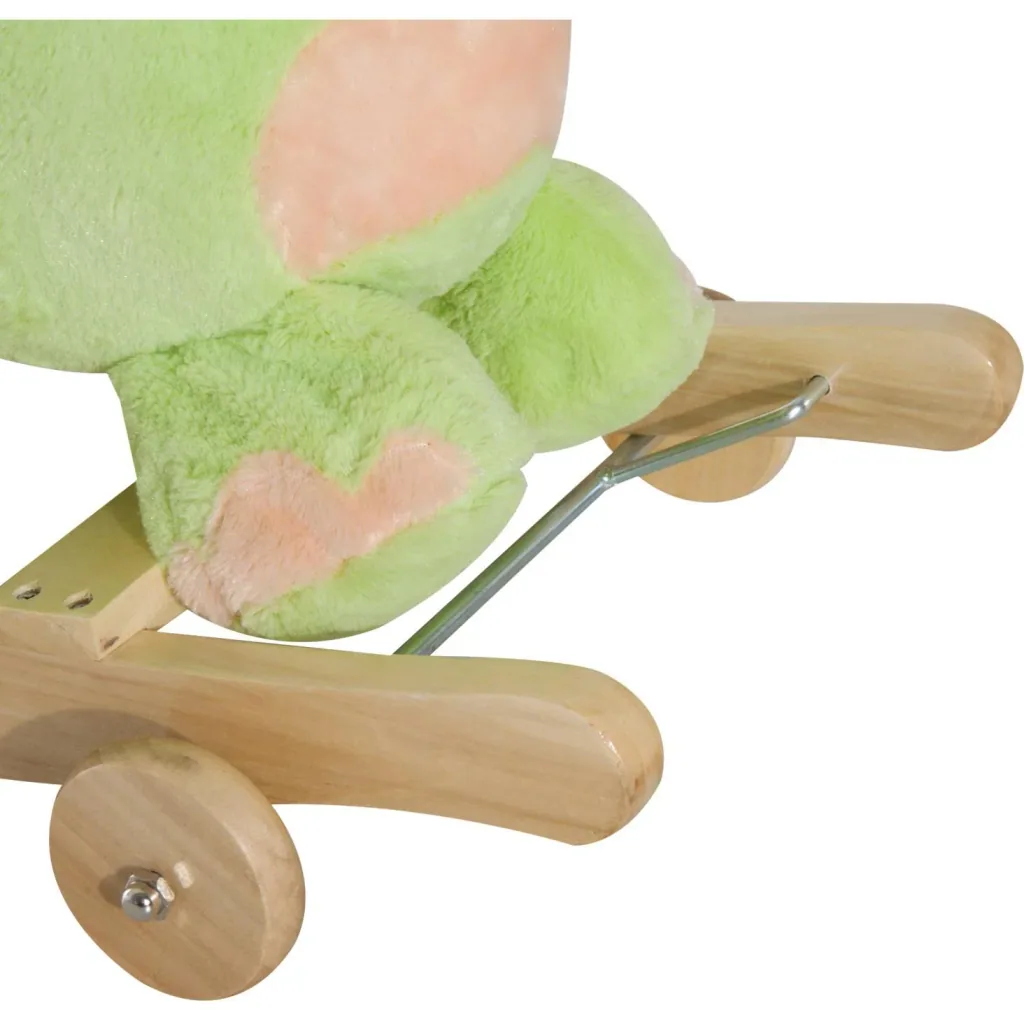 Schaukeltier Drache mit Rollen Musik