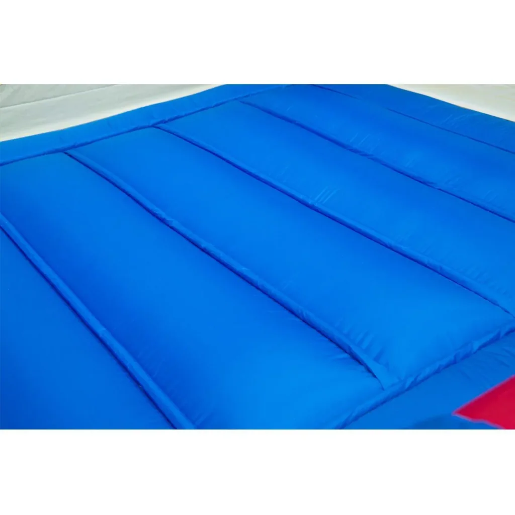 Hüpfburg XXL mit Rutsche Spielburg aufblasbar bunt (366 x 274 x 183 cm)