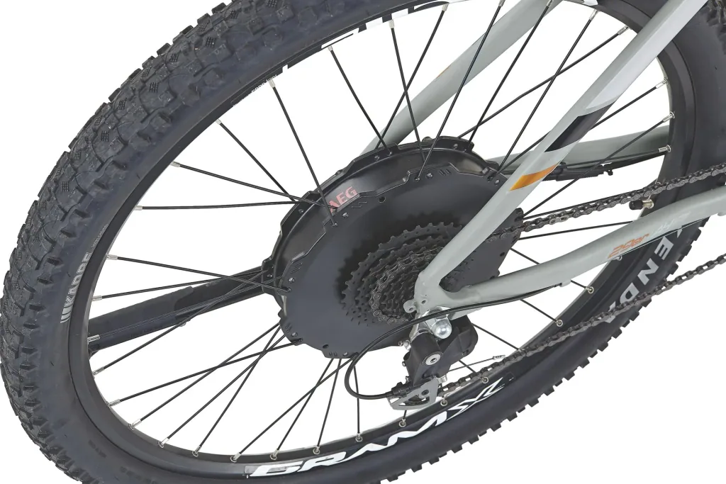 Unisex E-Bike MTB 29 Zoll, Rahmengröße 48 cm, 9-Gang Kettenschaltung, grau matt, GRAVELER 22.EMM.20