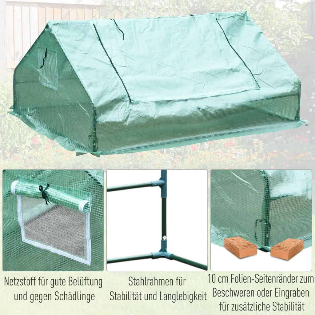Gewächshaus mit 2 Türen